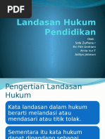 Landasan Hukum Pendidikan