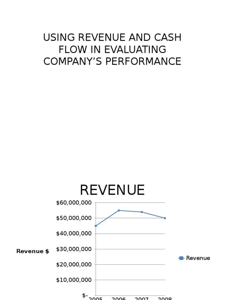 Using Revenue and Cash Flow in Evaluating Company'S Performance | PDF ...