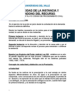 Clase Procesal Civil Caducidad de La Instancia y Abandono Del Recurso, Excecepciones