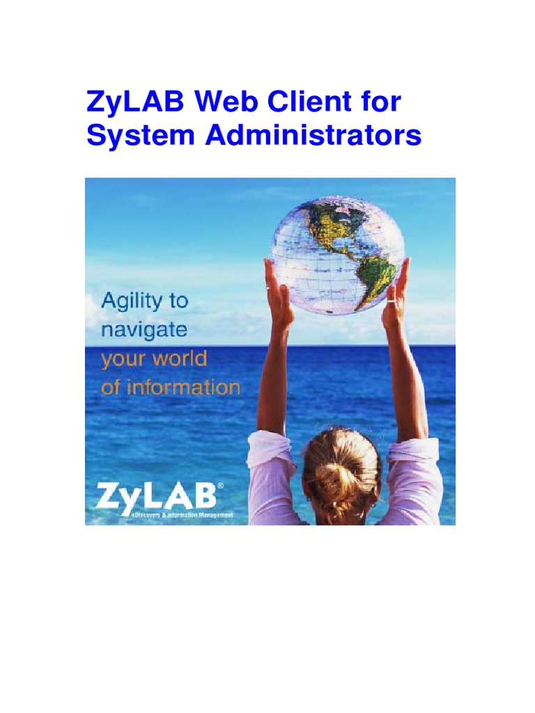ZyLAB Web Client For System Administrators Manual PDF | PDF | Web ...