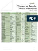 Revista Petroleo y Gas - Reporte Taladros en Ecuador Abril 2014