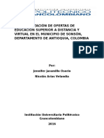 Proyecto Semillero Investigativo Oferta Educativa en Sonson