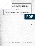 Madame de Sevigne. Cartas Escogidas