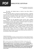 Adieu a Emmanuel Levinas