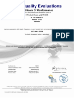 PT Inka - ISO 9001 Certificate 2014