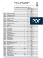 UFOP - Grade Curricular Do Curso Engenharia de Minas