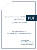 Final Spiritual Development Religious Education in The Early Years A Review of The Literature