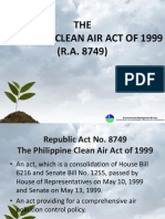 Philippine Clean Air Act of 1999