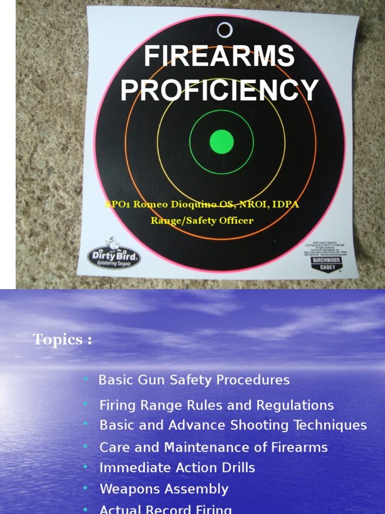 Firearm Proficiency Training PDF Trigger (Firearms) Firearms