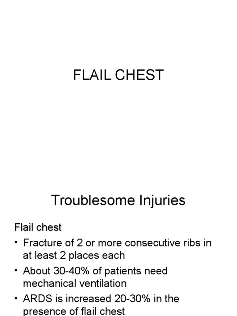 Flail Chest 2 PDF Thorax Clinical Medicine
