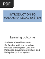 Malaysian Legal System