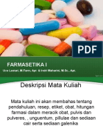 Kontrak Kuliah Farmasetika I
