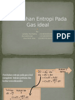 Perubahan Entropi Pada Gas Ideal