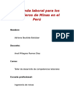 Demanda Laboral para Los Ingenieros de Minas en El Perú