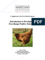 A Supplement To Free Range Poultry
