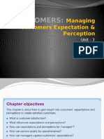 CUSTOMERS - Managing Customer Perceptions & Expectations