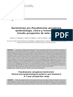 Bacteriemias Por Pseudomonas Aeruginosa1 PDF