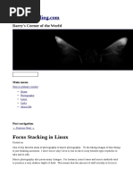 Focus Stacking in Linux