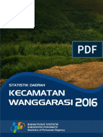 Statistik Daerah Kecamatan Wanggarasi 2016