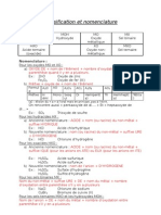 Classification Et Nomenclature