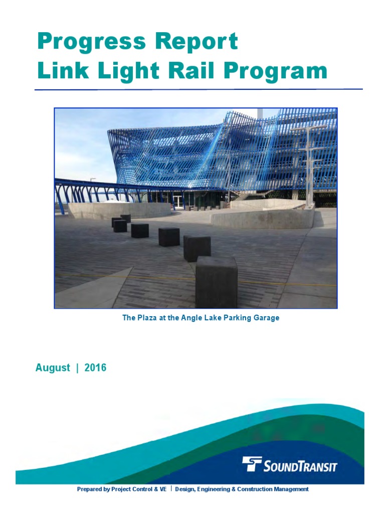 August 2016 Link Progress Report | PDF | Engineering | Transport