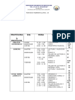 Horario de Maestros