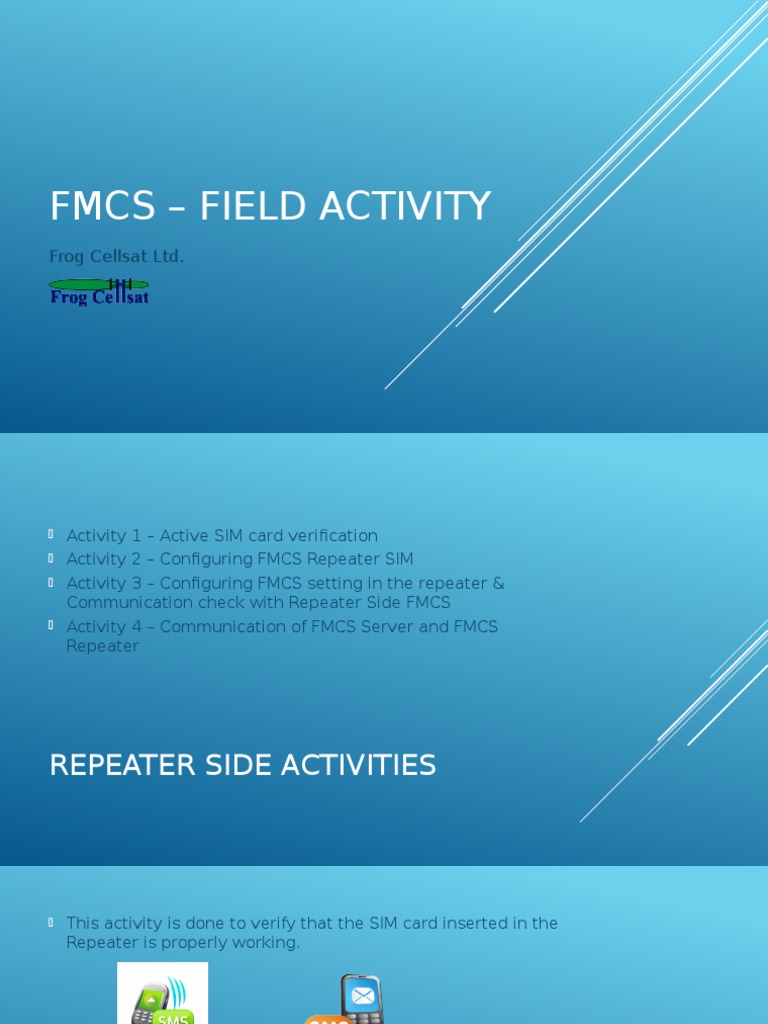 FMCS Field Activity | PDF | Computer Networking | Software
