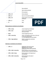 Helpful Keyboard Shortcuts For Excel 2010: Basic Commands