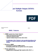 Multiple-Input-Multiple Output (MIMO) Systems