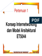 Pertemuan 1: Konsep Internetworking Dan Model Arsitektural ET5044