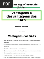 Vantagens e Desvantagens Dos SAFs