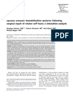 Tutore Post-Op Immobilization Optimal Shoulder Immobilization Postures Following Surgical Repair of Rotator Cuff Tears A Simulation Analysis