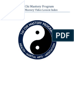 Tai Chi Mastery Video Lesson Index