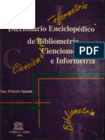 Dicionário Enciclopédico de Infometria_bibliometria_cientometria e Infometria