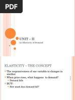 2.1 Elasticity of Demand