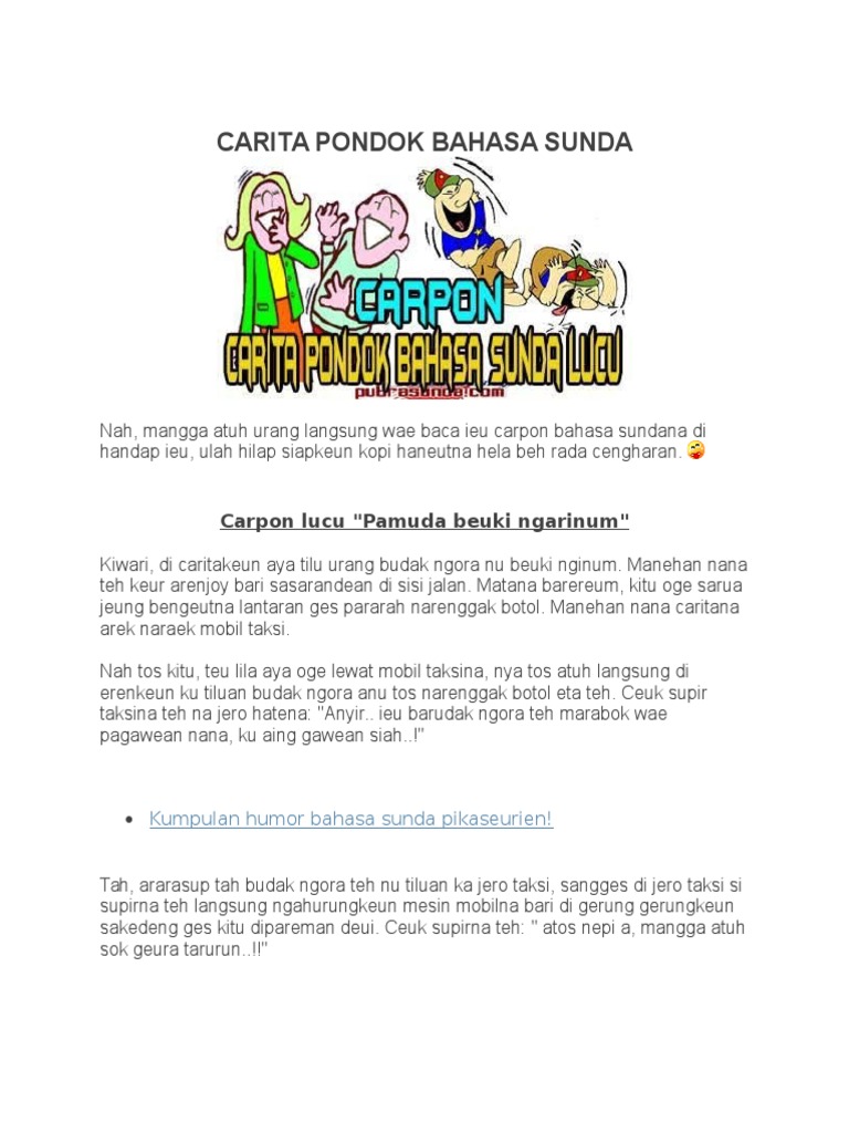 Carita Pondok Bahasa Sunda
