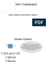 Symmetric Cryptography: Block Ciphers and Stream Ciphers