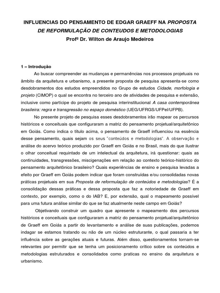Influências de Edgar Graeff na Arquitetura | PDF