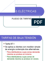 Tarifas Eléctricas Pliego