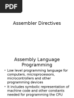 Assembler Directives