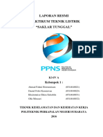 Laporan Resmi Praktikum Teknik Listrik Saklar Tunggal