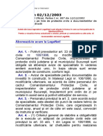 Norma 02-2003_privind Avizarea Pe Linie de Protectie Civila