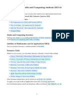 Maths&Computing Information