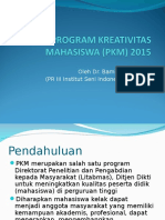 Sosialisasi Pkm 2015