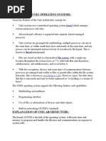 unix  linux architecture Questions