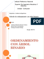 Metodo Ordenacion Arbol Binario