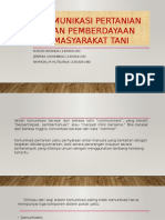 Komunikasi Pertanian Dan Pemberdayaan Masyarakat Tani