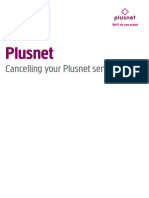 Plusnet Cancellation Form