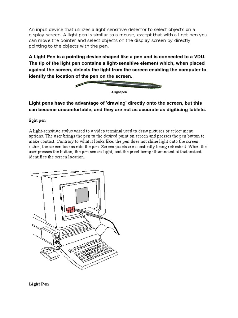 light pen office equipment input output light pen office equipment input output