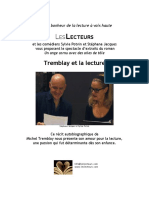 Affichette Les Lecteurs Tremblay Et La Lecture